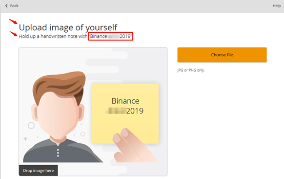 Verify identity Binance